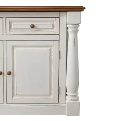 Homestyles Monarch 3-pc. Kitchen Island With Granite Top & Counter Stools Set -The Novogratz Shop 1010424 ALT2