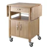 Winsome Drop-Leaf Kitchen Cart 1 Winsome Drop-Leaf Kitchen Cart -The Novogratz Shop 1102196