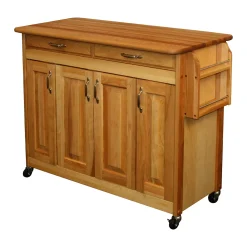 Catskill Craftsmen Butcher Block Top Kitchen Cart