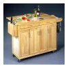Homestyles Wood-Top Kitchen Cart With Breakfast Bar 1 Homestyles Wood-Top Kitchen Cart With Breakfast Bar -The Novogratz Shop 132142