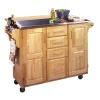 Homestyles Stainless Steel Top Kitchen Cart With Breakfast Bar 1 Homestyles Stainless Steel Top Kitchen Cart With Breakfast Bar -The Novogratz Shop 132147