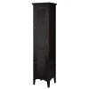 Teamson Home Saddie Linen Tower -The Novogratz Shop 1678323 Dark Espresso