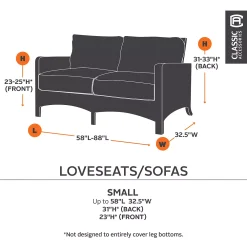 Classic Accessories Ravenna 60-in. Sofa Cover - Outdoor -The Novogratz Shop 1836380 ALT3