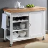 Baxton Studio Denver Kitchen Cart -The Novogratz Shop 1842567