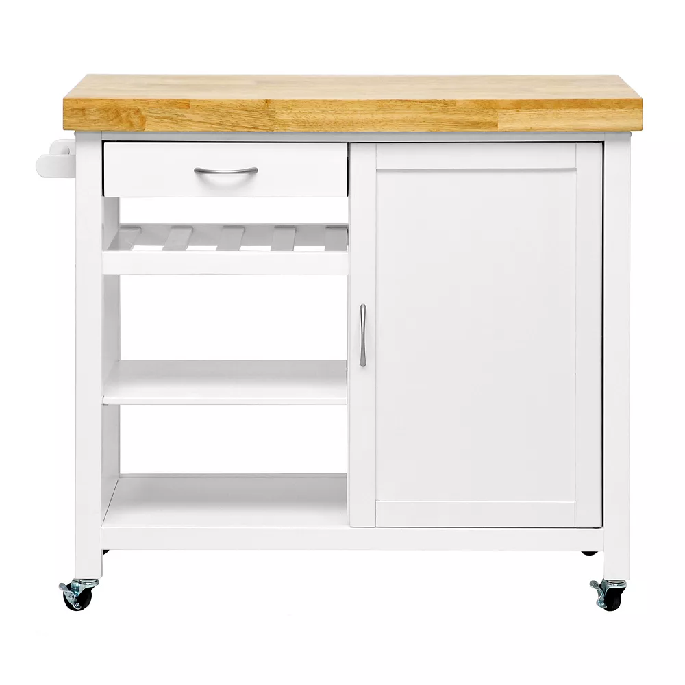 Baxton Studio Denver Kitchen Cart 4 Baxton Studio Denver Kitchen Cart - Image 2