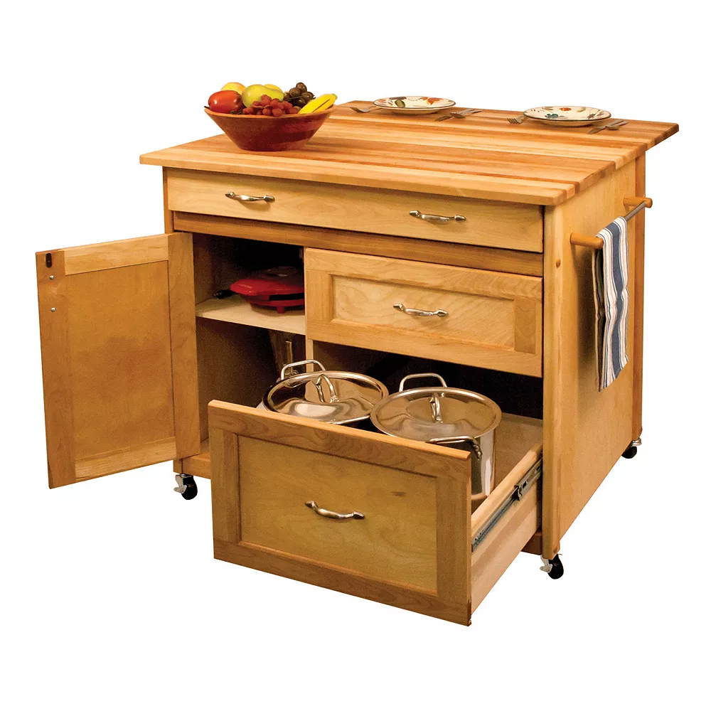 Catskill Craftsmen Deep Drawer Kitchen Cart 4 Catskill Craftsmen Deep Drawer Kitchen Cart - Image 2