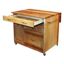 Catskill Craftsmen Deep Drawer Kitchen Cart 7 Catskill Craftsmen Deep Drawer Kitchen Cart -The Novogratz Shop 1983622 ALT2