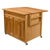 Catskill Craftsmen Deep Island Drop Leaf Kitchen Cart -The Novogratz Shop 1983626