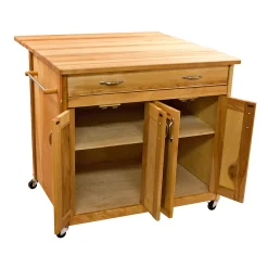 Catskill Craftsmen Deep Island Drop Leaf Kitchen Cart 7 Catskill Craftsmen Deep Island Drop Leaf Kitchen Cart -The Novogratz Shop 1983626 ALT