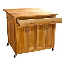 Catskill Craftsmen Deep Island Drop Leaf Kitchen Cart 8 Catskill Craftsmen Deep Island Drop Leaf Kitchen Cart -The Novogratz Shop 1983626 ALT2