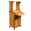 Catskill Craftsmen Open Storage Microwave Cart -The Novogratz Shop 1983639