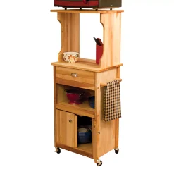 Catskill Craftsmen Open Storage Microwave Cart 7 Catskill Craftsmen Open Storage Microwave Cart -The Novogratz Shop 1983639 ALT