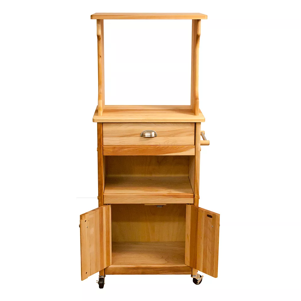 Catskill Craftsmen Open Storage Microwave Cart 5 Catskill Craftsmen Open Storage Microwave Cart - Image 3
