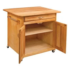 Catskill Craftsmen Big Work Center Kitchen Cart -The Novogratz Shop 1983648 ALT2