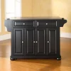 Crosley Furniture Alexandria Steel-Top Kitchen Island -The Novogratz Shop 2061117 Black
