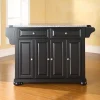 Crosley Furniture Alexandria Granite Kitchen Island -The Novogratz Shop 2061735 Black