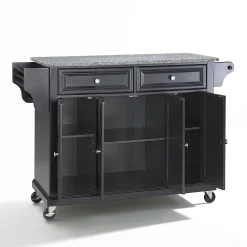Crosley Furniture Granite Kitchen Cart 7 Crosley Furniture Granite Kitchen Cart -The Novogratz Shop 2061747 ALT2