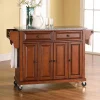 Crosley Furniture Granite Kitchen Cart 1 Crosley Furniture Granite Kitchen Cart -The Novogratz Shop 2061747 Cherry