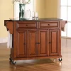Crosley Furniture Granite Kitchen Cart -The Novogratz Shop 2061776 Cherry