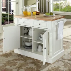 Crosley Furniture Butcher Block Top Kitchen Island -The Novogratz Shop 2062019 ALT2