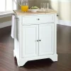 Crosley Furniture LaFayette Wood Top Kitchen Island -The Novogratz Shop 2062088 White