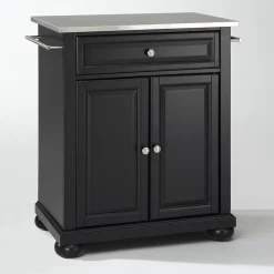 Crosley Furniture Alexandria Stainless Steel Top Kitchen Island 7 Crosley Furniture Alexandria Stainless Steel Top Kitchen Island -The Novogratz Shop 2062148 ALT2