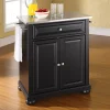 Crosley Furniture Alexandria Stainless Steel Top Kitchen Island -The Novogratz Shop 2062148 Black
