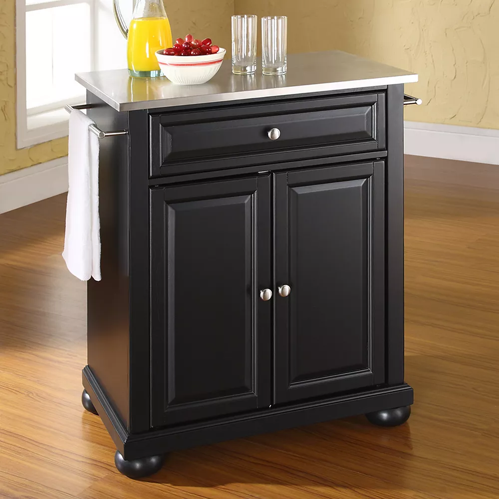 Crosley Furniture Alexandria Stainless Steel Top Kitchen Island 3 Crosley Furniture Alexandria Stainless Steel Top Kitchen Island