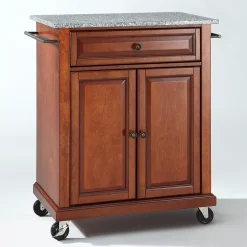 Crosley Furniture Granite Top Kitchen Island Cart 7 Crosley Furniture Granite Top Kitchen Island Cart -The Novogratz Shop 2062338 ALT2