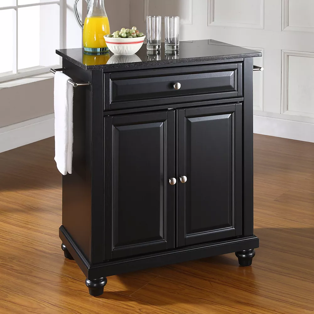 Crosley Furniture Cambridge Black Granite Top Kitchen Island 3 Crosley Furniture Cambridge Black Granite Top Kitchen Island