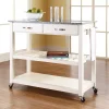 Crosley Furniture Granite Top Kitchen Cart -The Novogratz Shop 2062452 White