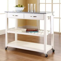 Crosley Furniture Granite Top Kitchen Cart