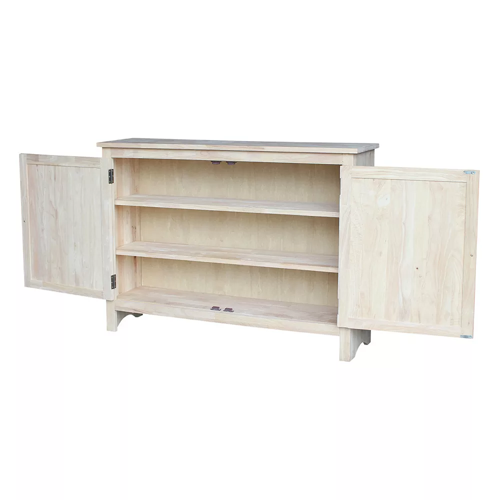 International Concepts 3-Shelf Entryway Storage Cabinet 4 International Concepts 3-Shelf Entryway Storage Cabinet - Image 2