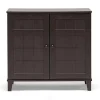 Baxton Studio Glidden Wood Modern Short Shoe Cabinet 2 Baxton Studio Glidden Wood Modern Short Shoe Cabinet -The Novogratz Shop 2131855