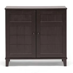 Baxton Studio Glidden Wood Modern Short Shoe Cabinet