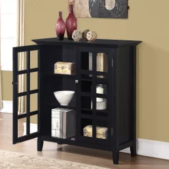 Simpli Home Acadian Medium Storage Cabinet -The Novogratz Shop 2191726 ALT