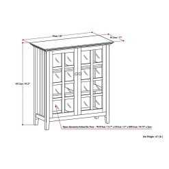 Simpli Home Acadian Medium Storage Cabinet -The Novogratz Shop 2191726 ALT5
