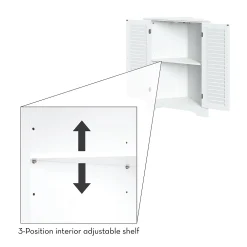 RiverRidge Home Ellsworth 3-Shelf Corner Cabinet -The Novogratz Shop 2217803 ALT2
