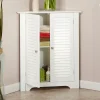 RiverRidge Home Ellsworth 3-Shelf Corner Cabinet -The Novogratz Shop 2217803 White