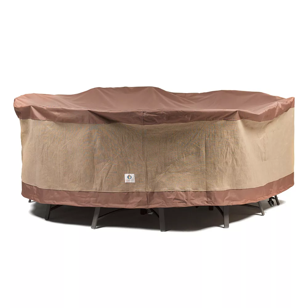Duck Covers 76-In. Round Table And Chairs Cover 3 Duck Covers 76-In. Round Table And Chairs Cover