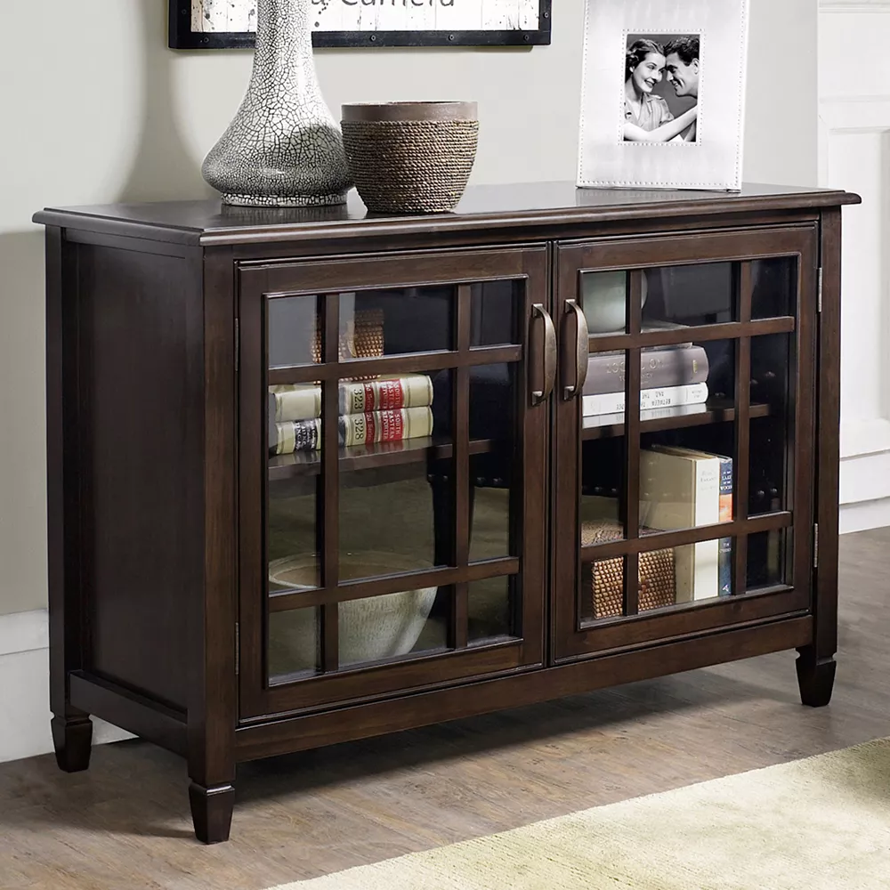 Simpli Home Connaught Low Storage Cabinet 3 Simpli Home Connaught Low Storage Cabinet