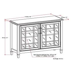 Simpli Home Connaught Low Storage Cabinet 9 Simpli Home Connaught Low Storage Cabinet -The Novogratz Shop 2353169 ALT3