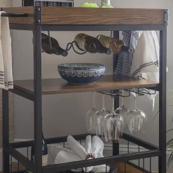 Linon Austin Kitchen Cart -The Novogratz Shop 2431035 ALT2