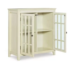 Linon Largo Antique Double Door Cabinet -The Novogratz Shop 2431472 ALT2