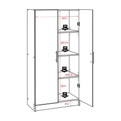 Prepac Elite Storage Cabinet -The Novogratz Shop 2447158 ALT4