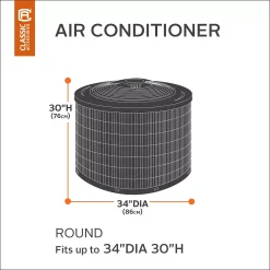 Classic Accessories Veranda Round Air Conditioner Cover -The Novogratz Shop 2447166 ALT
