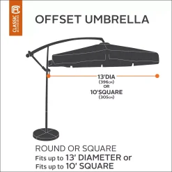 Classic Accessories Ravenna Offset Umbrella Cover -The Novogratz Shop 2447192 ALT2