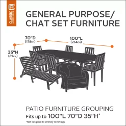 Classic Accessories Ravenna Patio Furniture Set Cover -The Novogratz Shop 2447793 ALT