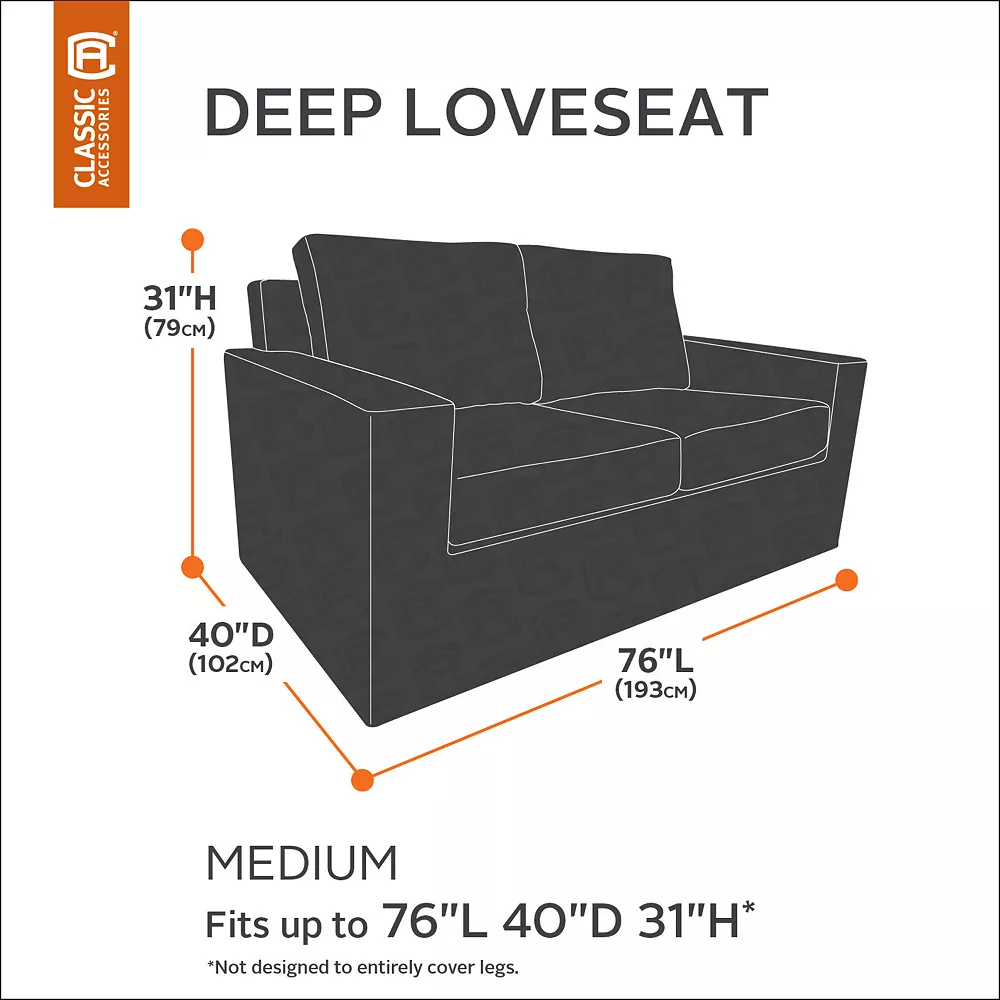 Classic Accessories Veranda Patio Medium Sofa Cover 4 Classic Accessories Veranda Patio Medium Sofa Cover - Image 2