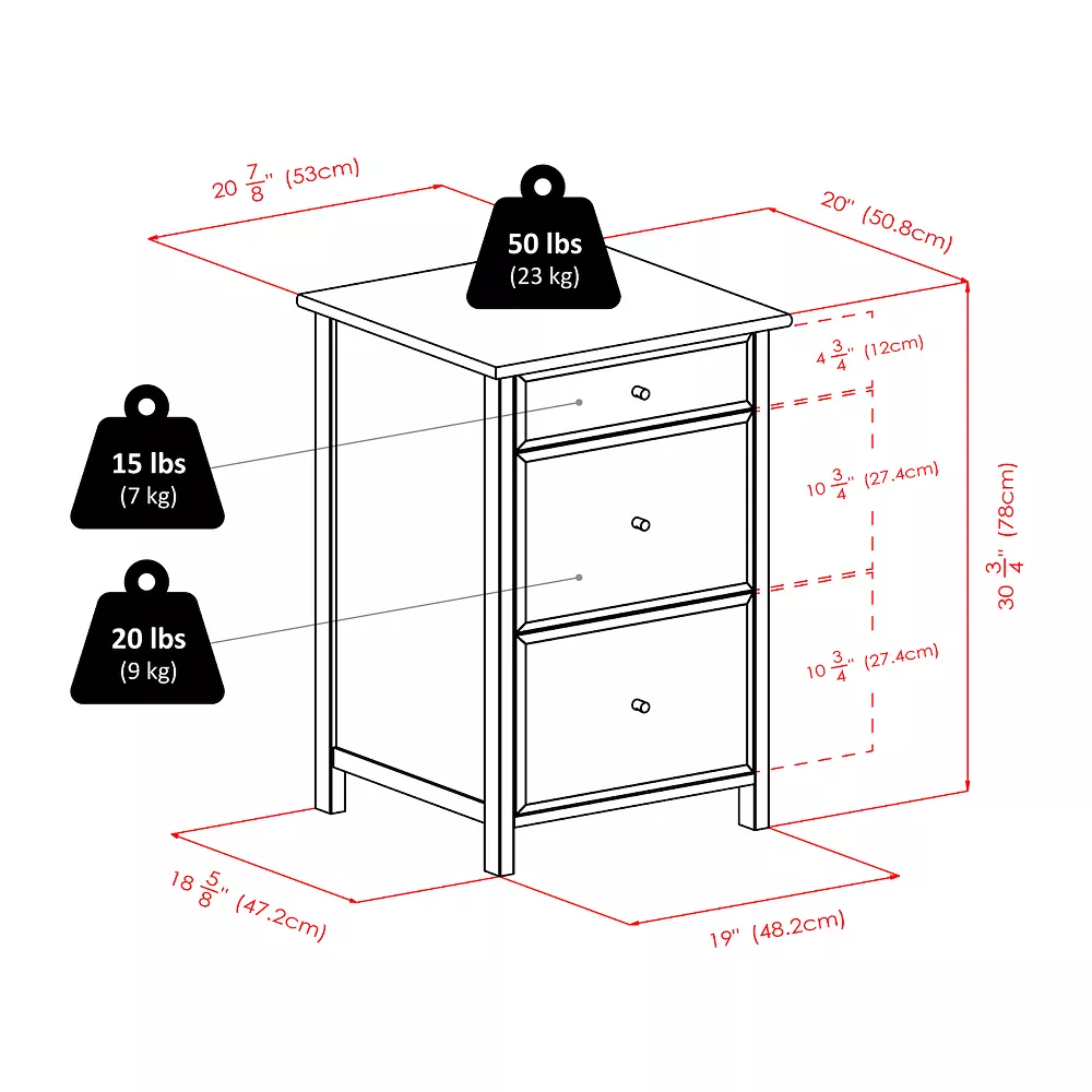 Winsome Delta File Cabinet 6 Winsome Delta File Cabinet - Image 4